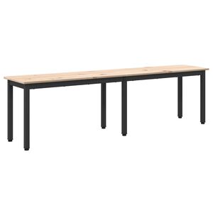vidaXL Banco Natural 160 x 35 x 45 cm Madera de pino macizo