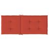 vidaXL Cojines silla respaldo alto 4 uds tela rojo melange 120x50x4 cm
