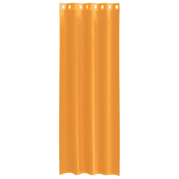 vidaXL Cortinas de gasa con ojales 2 uds naranja 140x300 cm