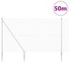 vidaXL Poste de Valla Plateado 50 x 1,5 m (malla de 12 x 12 mm) Acero