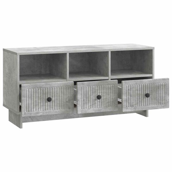 vidaXL Mueble de TV con caj&oacute;n Gris Hormig&oacute;n 102 x 34,5 x 50 cm