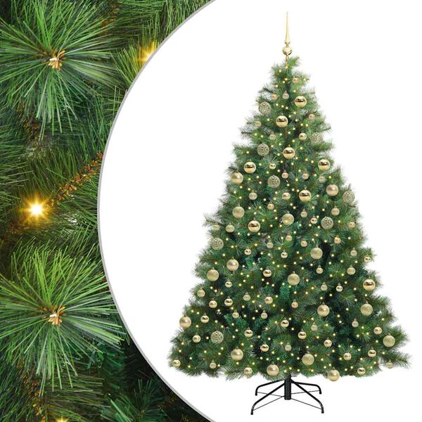 vidaXL &Aacute;rbol de Navidad artificial con 300 LED Verde 180 cm PE y PVC