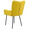 vidaXL Sillas de comedor 2 unidades terciopelo amarillo