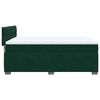 vidaXL Cama box spring con colch&oacute;n terciopelo verde oscuro 160x200 cm