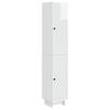 vidaXL Juego de armarios 2 pcs Blanco Brillante 34,5 x 33 x 90 cm