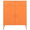 vidaXL Armario de almacenamiento acero naranja 80x35x101,5 cm