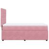 vidaXL Cama box spring con colch&oacute;n terciopelo rosa 100x200 cm