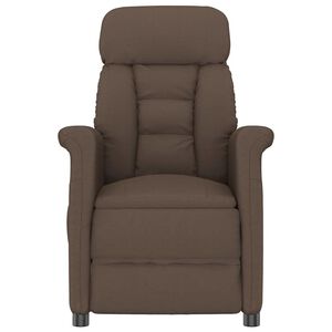 vidaXL Silla de masaje Marr&oacute;n 96.5 x 70.5 x 95 cm Microfibra