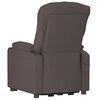 vidaXL Sill&oacute;n reclinable el&eacute;ctrico tela marr&oacute;n oscuro