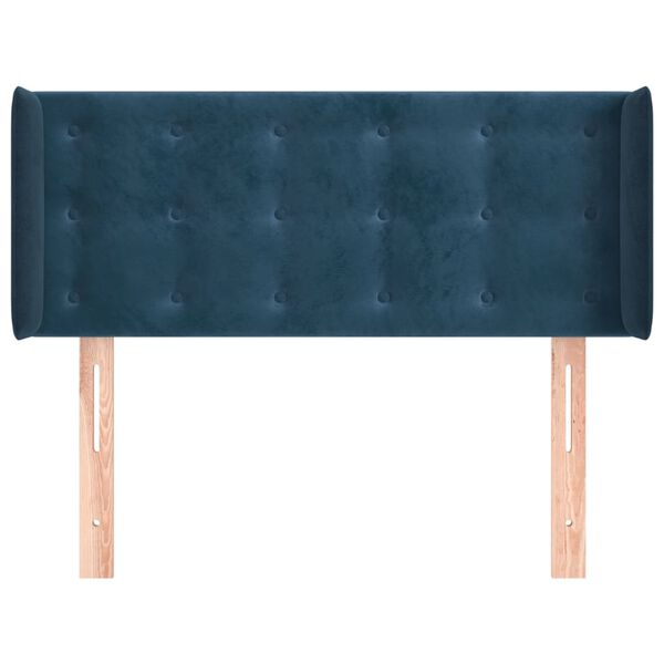 vidaXL Cabecero de terciopelo azul oscuro 83x16x78/88 cm