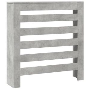 vidaXL Cubierta de radiador madera ingenier&iacute;a gris hormig&oacute;n 78x20x82cm