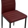 vidaXL Juego de comedor 7 piezas cuero sint&eacute;tico rojo burdeos