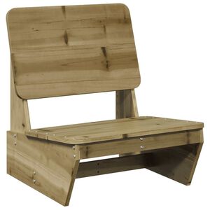 vidaXL Silla de jard&iacute;n madera de pino impregnada 60x64x70,5 cm
