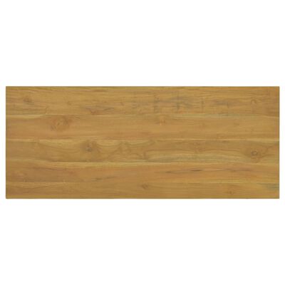 vidaXL Armario de baño de pared madera maciza de teca 110x45x30 cm