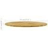 vidaXL Superficie de mesa redonda madera maciza de roble 23 mm 700 mm