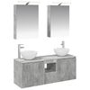 vidaXL Juego de Muebles de Ba&ntilde;o 5 uds. Gris Hormig&oacute;n
