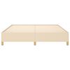 vidaXL Estructura de cama con somier tela color crema 180x200 cm