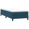 vidaXL Cama box spring sin colch&oacute;n terciopelo azul oscuro 80x210 cm