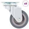 vidaXL Ruedas giratorias 8 unidades 50 mm