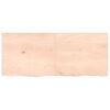 vidaXL Estante de pared madera maciza roble sin tratar 120x50x(2-4) cm