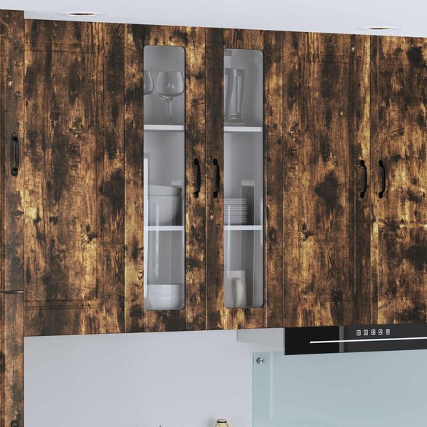 vidaXL Armario de cocina mural Roble ahumado 60 x 31 x 100 cm