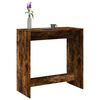 vidaXL Mesa alta de bar madera ingenier&iacute;a roble ahumado 102x50x103,5cm