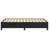 vidaXL Estructura de cama sin colch&oacute;n cuero sint&eacute;tico negro 120x190 cm