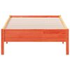 vidaXL Estructura de cama sin colch&oacute;n madera de pino marr&oacute;n 90x200 cm
