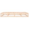 vidaXL Estructura de cama doble de madera maciza 140x190 cm