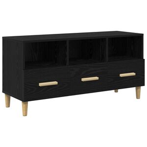 vidaXL Mueble de TV Roble Negro 102 x 36 x 50 cm Madera de ingenier&iacute;a