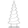 vidaXL Árbol de Navidad de metal con soporte Negro 180 cm Acero