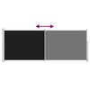 vidaXL Toldo lateral retr&aacute;ctil de jard&iacute;n negro 180x500 cm