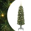 vidaXL &Aacute;rbol de Navidad artificial Verde 120 cm PVC, Acero y Pl&aacute;stico