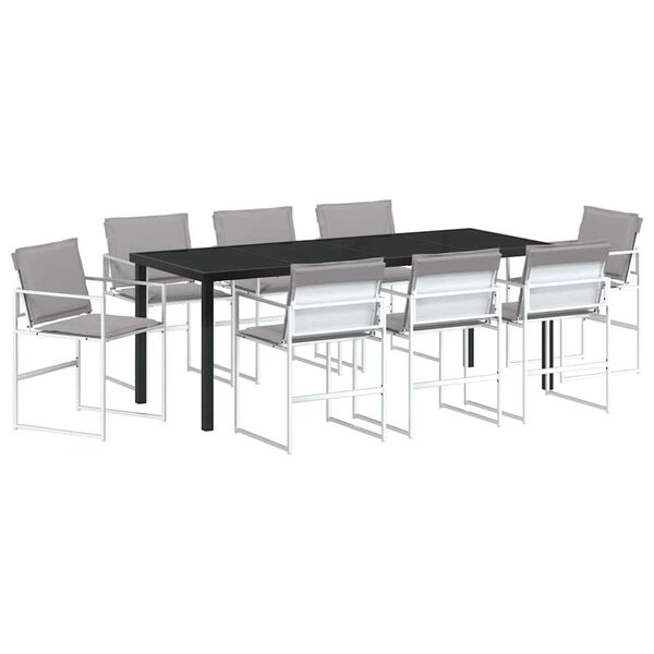 vidaXL Conjunto de Comedor de Jard&iacute;n 9 pcs