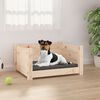 vidaXL Cama para perros 55,5x45,5x28 cm de madera maciza de pino