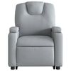 vidaXL Sill&oacute;n de masaje el&eacute;ctrico reclinable elevable tela gris claro