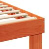 vidaXL Estructura de cama Marr&oacute;n 140 x 200 cm Madera de pino macizo