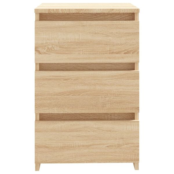 vidaXL Mesita de noche madera contrachapada roble Sonoma 40x35x62,5cm