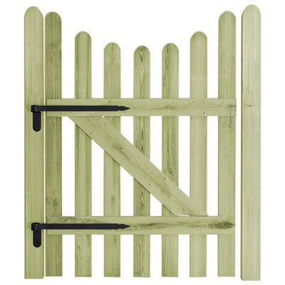 vidaXL Puerta de valla de madera de pino impregnada 100x150 cm
