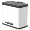 Hailo Cubo con pedal Oko Duo Plus tama&ntilde;o L 17+9 l blanco 0630-230