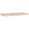 vidaXL Estructura de cama sin colch&oacute;n madera maciza pino 75x190 cm