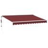 vidaXL Toldo retr&aacute;ctil autom&aacute;tico burdeos 350x250 cm