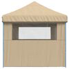 vidaXL Carpa de Fiesta Beige 292 x 580 x 315 cm Tela Oxford