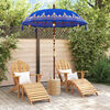 vidaXL Parasol Balin&eacute;s Azul 185 x 185 x 260 cm Algod&oacute;n