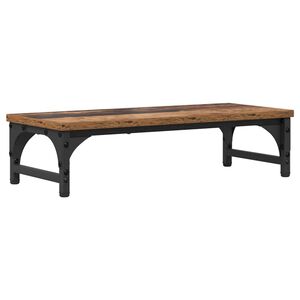 vidaXL Soporte para Monitor Madera envejecida 55 x 23 x 14 cm