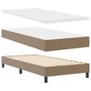 vidaXL Cama tipo Box Spring Capuchino 90 x 190 cm Cuero sint&eacute;tico