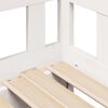 vidaXL Sofá cama nido con cajones sin colchón blanco 80x200 cm