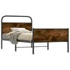 vidaXL Estructura de cama sin colch&oacute;n 100x190 cm madera roble Sonoma