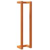 vidaXL Toallero de madera de pino maciza marr&oacute;n encerado 23x18x90 cm