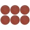 vidaXL Piedra decorativa 6 pcs Rojo &Oslash; 44 x 2 cm Goma